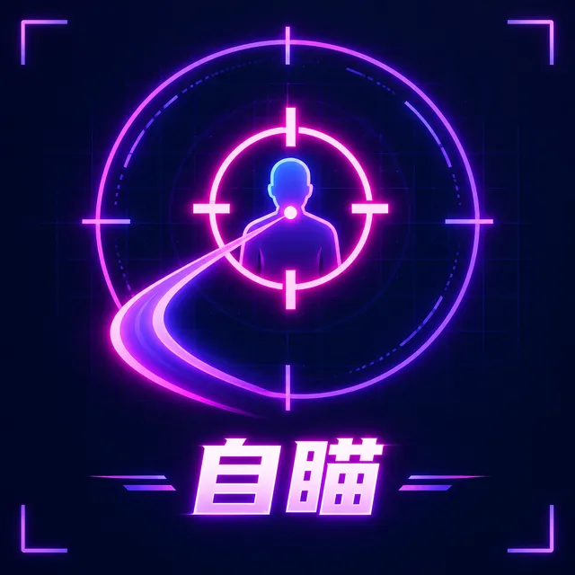 自瞄 Aimbot 功能示意:准星自动锁定目标